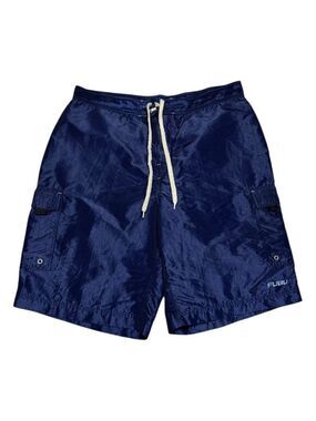 FUBU Shorts Vintage 2000s Y2K Baggy Streetwear Summer Swim Trunks Mens XL